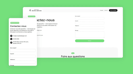 Page des outils gratuits du site MIEL affichée sur desktop et mobile — formulaires et aide-mémoire téléchargeables pour simplifier la déclaration d'impôts