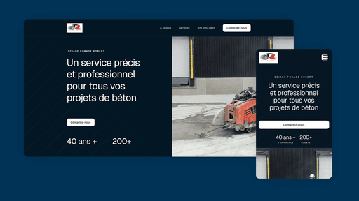 Page des tarifs du site MIEL affichée sur desktop et mobile — forfaits de déclaration d'impôts à partir de 75$ selon la situation du client